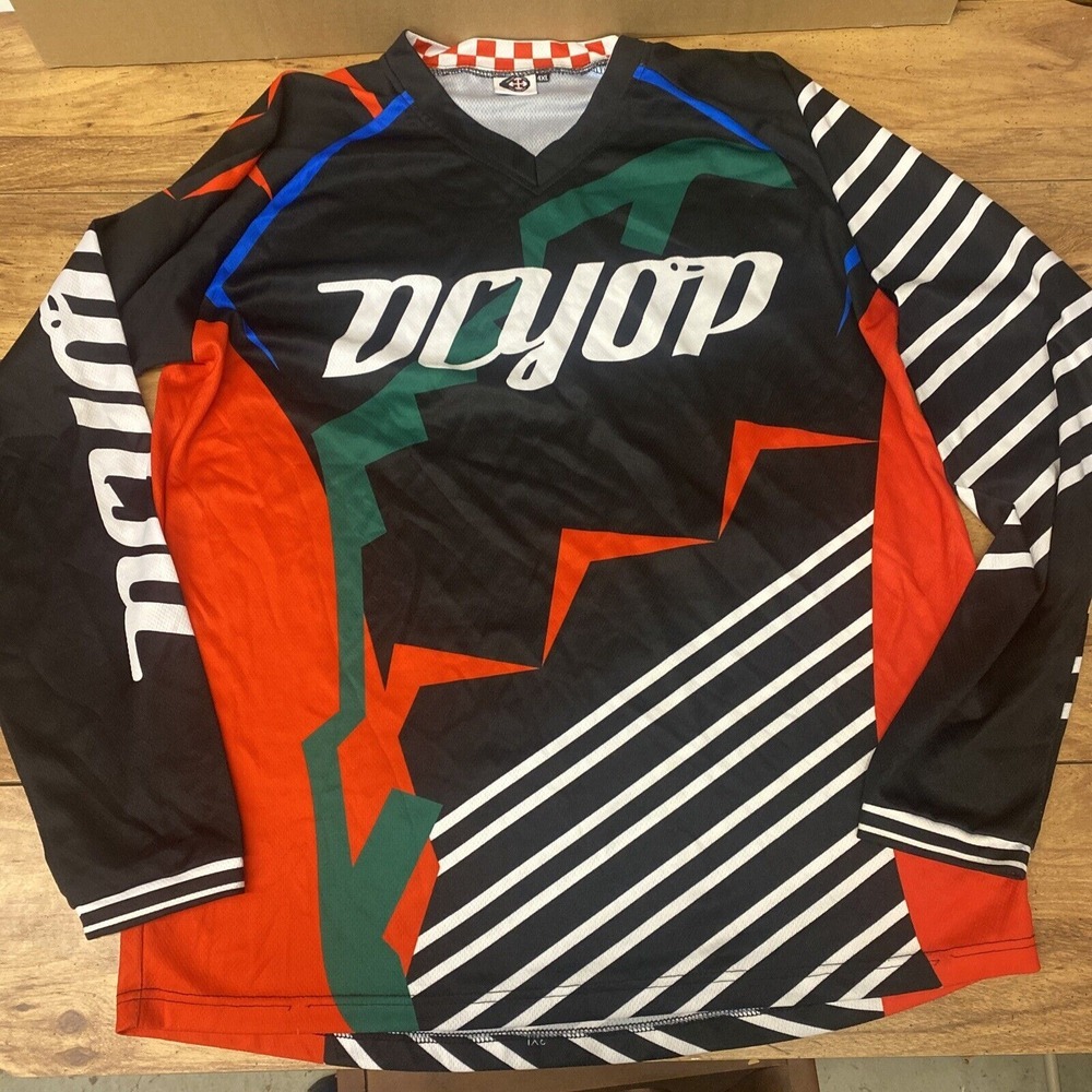 Motocross‎ Cycling Riding DCYOP Motor Sports Long Sleeve Jersey Shirt 4XL